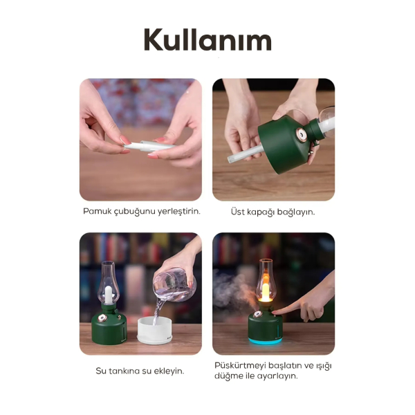 Gaz Lambası Tasarımlı Hava Nemlendirici  - 3